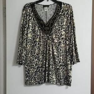 leopard blouse